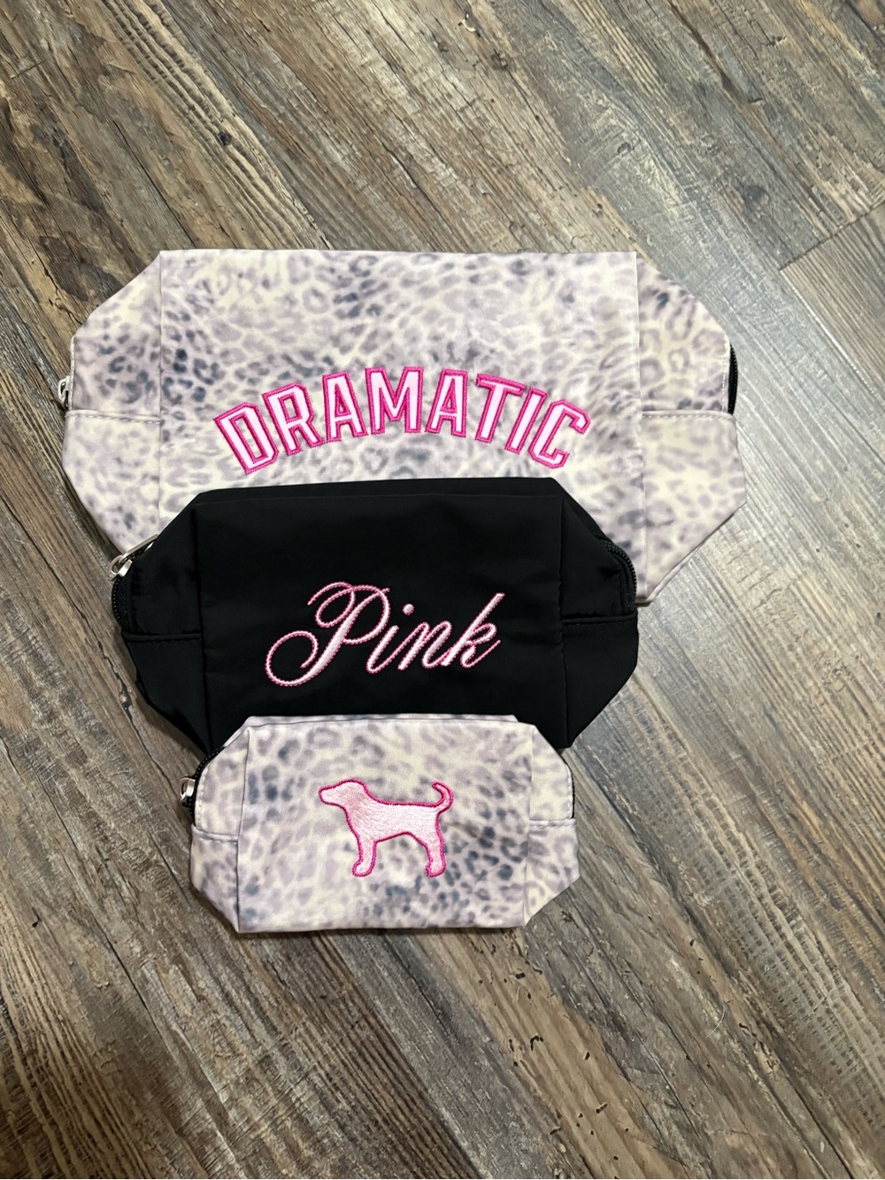 Pink Victoria Secret Travel or Makeup Bags $30.00 for all 3